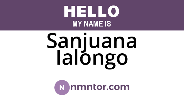 Sanjuana Ialongo