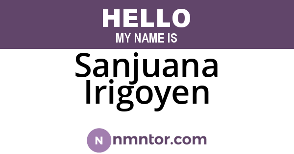 Sanjuana Irigoyen