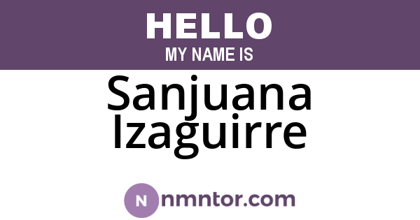 Sanjuana Izaguirre