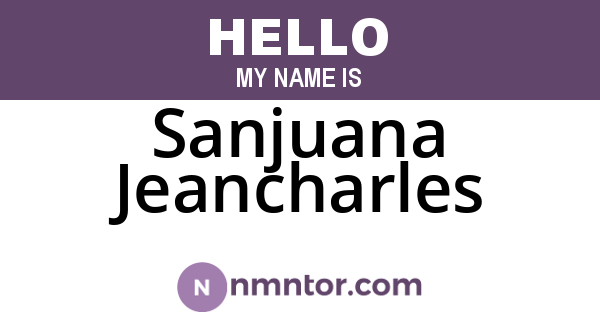 Sanjuana Jeancharles