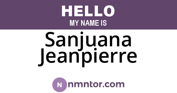Sanjuana Jeanpierre