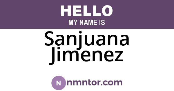 Sanjuana Jimenez