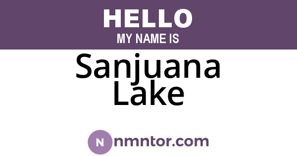 Sanjuana Lake