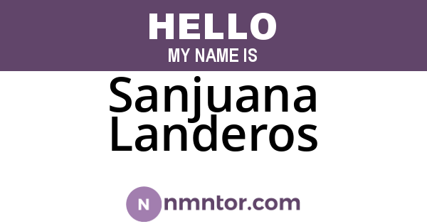 Sanjuana Landeros
