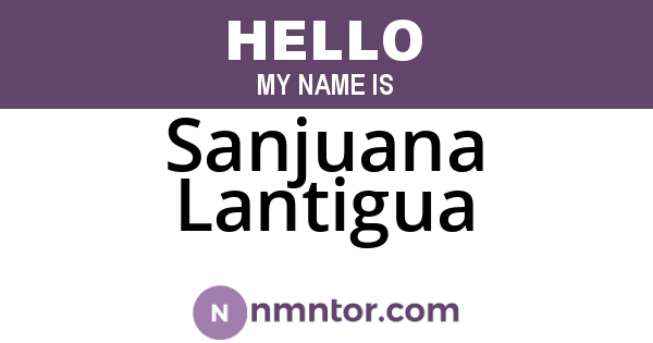 Sanjuana Lantigua