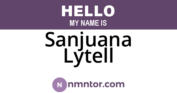 Sanjuana Lytell