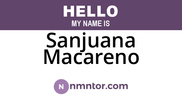 Sanjuana Macareno