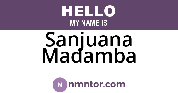 Sanjuana Madamba