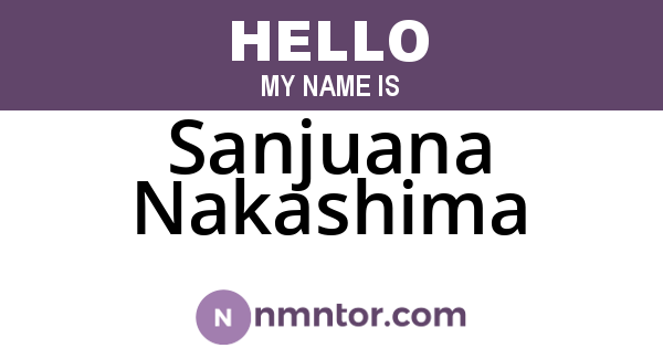 Sanjuana Nakashima