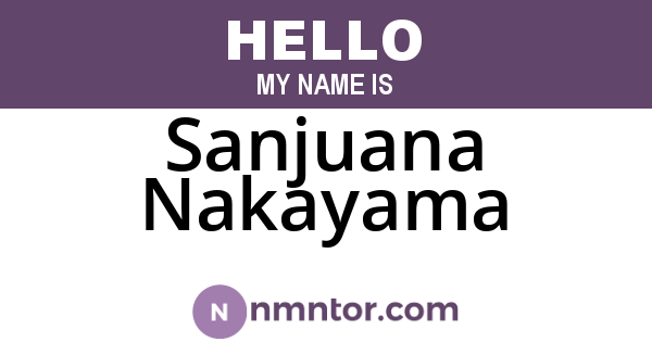 Sanjuana Nakayama