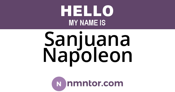 Sanjuana Napoleon