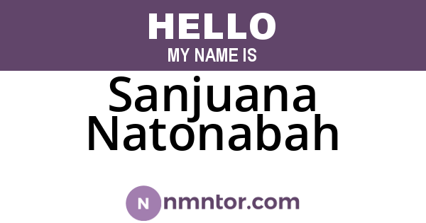 Sanjuana Natonabah
