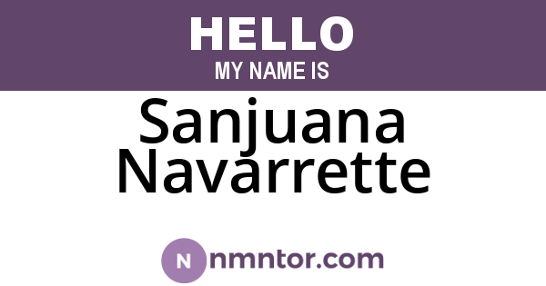 Sanjuana Navarrette