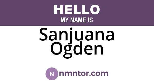 Sanjuana Ogden