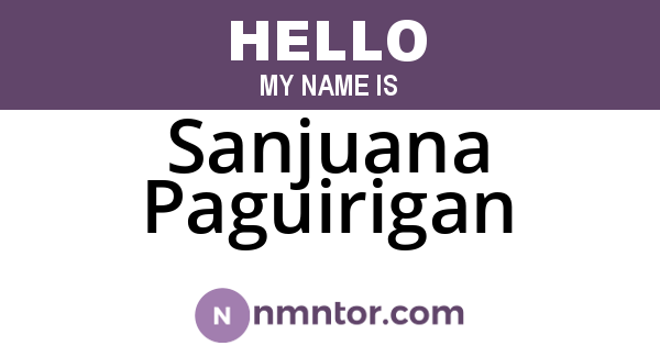 Sanjuana Paguirigan