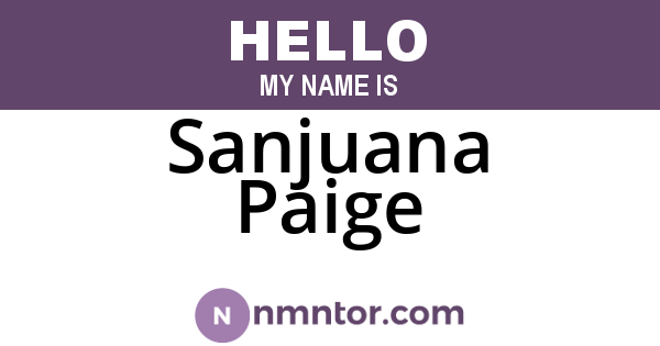 Sanjuana Paige