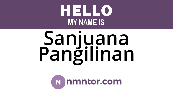 Sanjuana Pangilinan