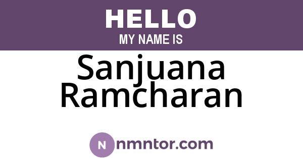 Sanjuana Ramcharan