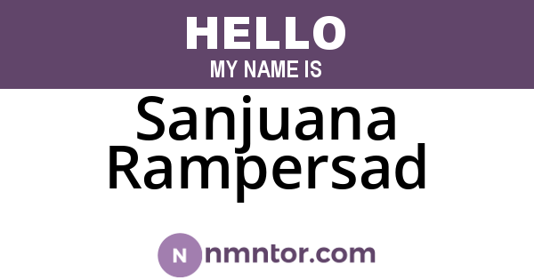 Sanjuana Rampersad