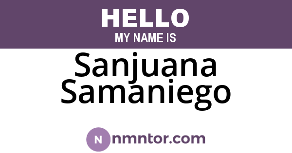 Sanjuana Samaniego