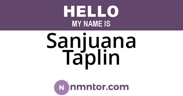 Sanjuana Taplin