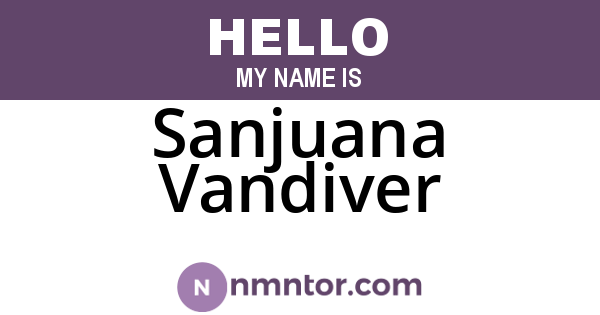 Sanjuana Vandiver