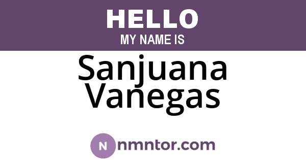 Sanjuana Vanegas