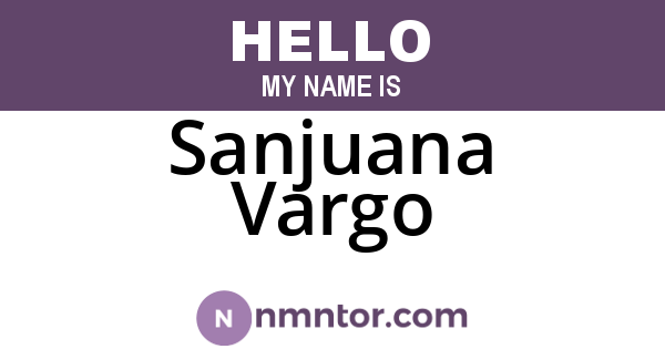 Sanjuana Vargo