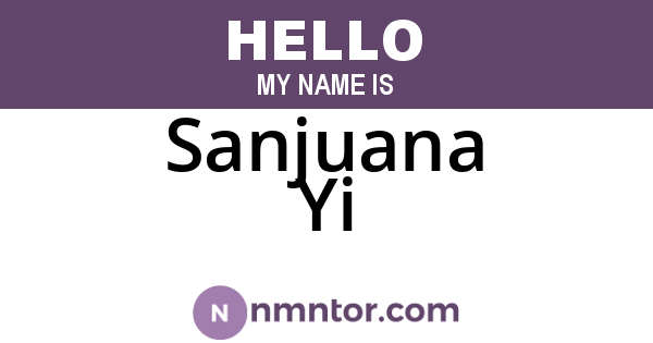 Sanjuana Yi