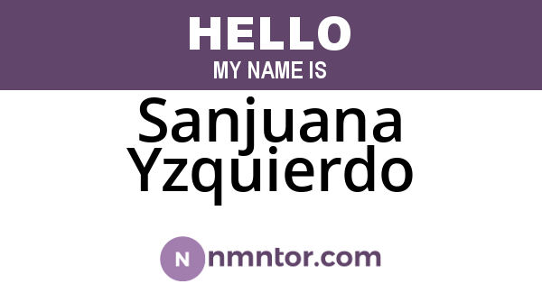 Sanjuana Yzquierdo