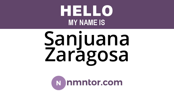 Sanjuana Zaragosa