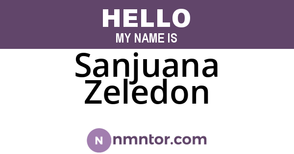 Sanjuana Zeledon