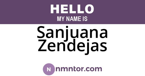 Sanjuana Zendejas