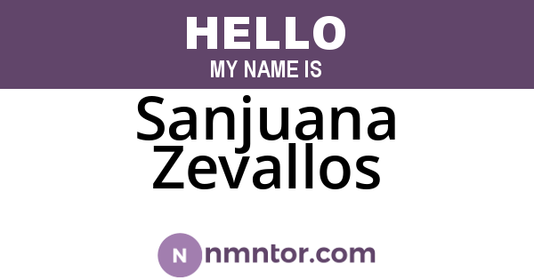 Sanjuana Zevallos