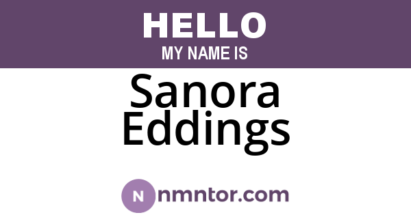 Sanora Eddings