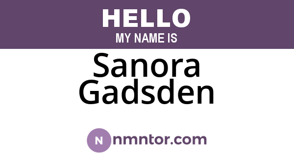 Sanora Gadsden