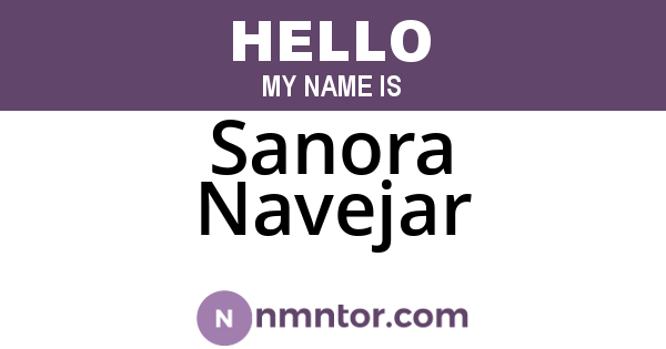 Sanora Navejar
