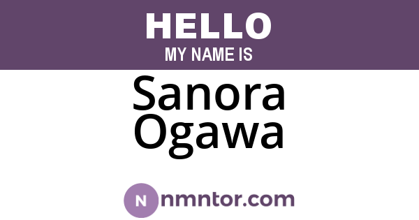 Sanora Ogawa