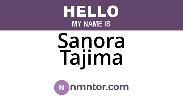 Sanora Tajima