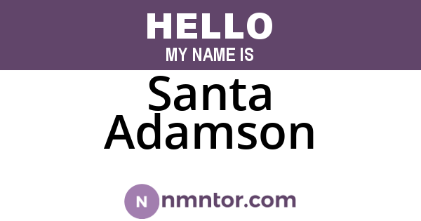 Santa Adamson