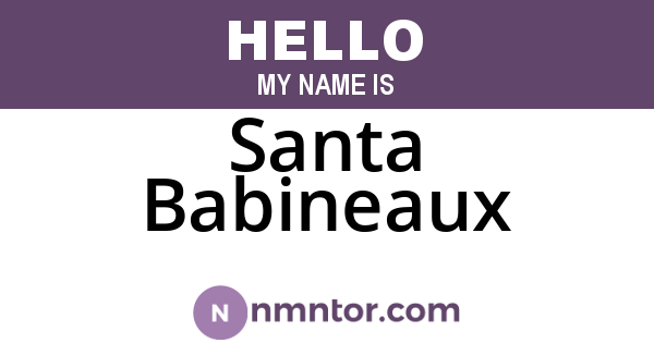 Santa Babineaux