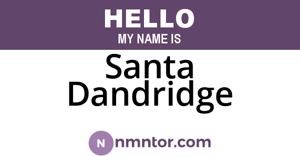 Santa Dandridge