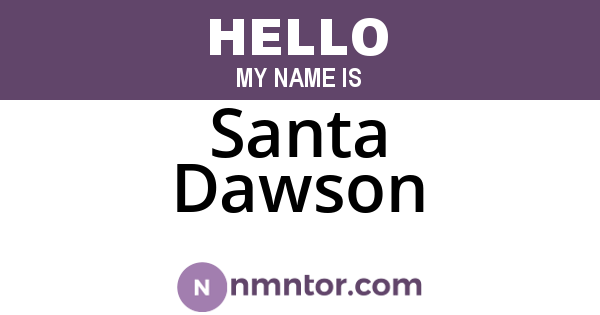 Santa Dawson