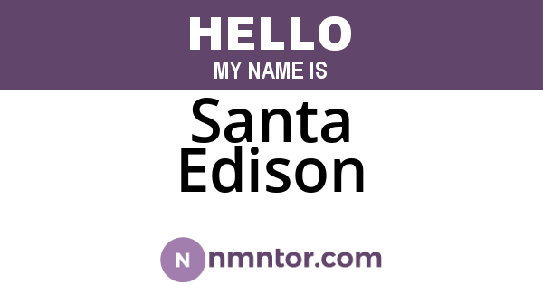 Santa Edison