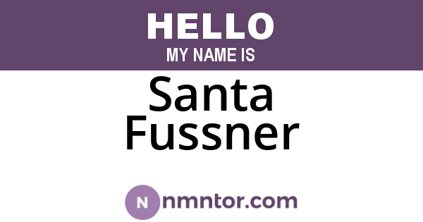 Santa Fussner