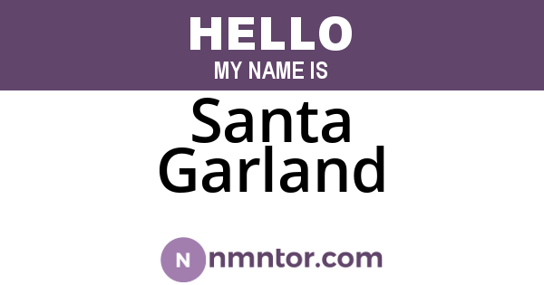 Santa Garland