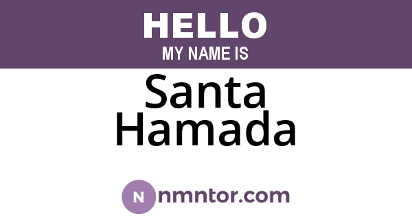 Santa Hamada