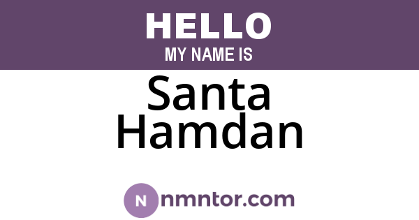 Santa Hamdan