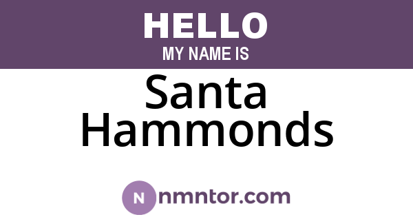 Santa Hammonds