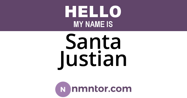 Santa Justian